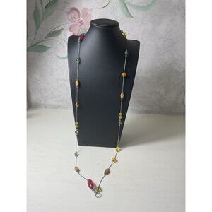 Colorful Beaded Necklace With Multicolor Beads